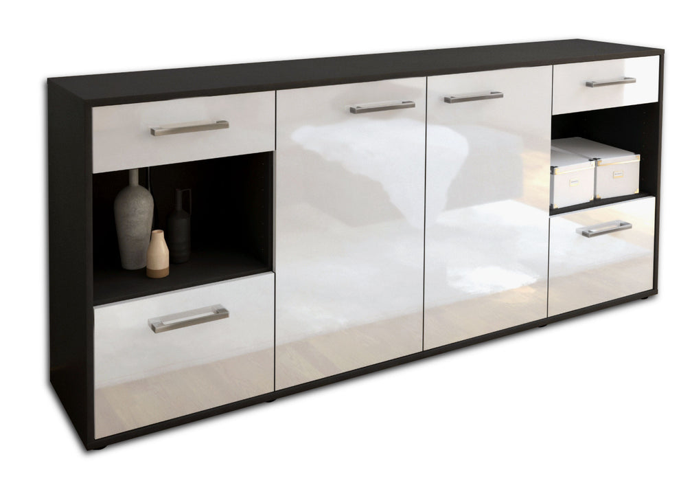 Sideboard Gabriella, Weiß Seite (180x79x35cm) - Dekati GmbH