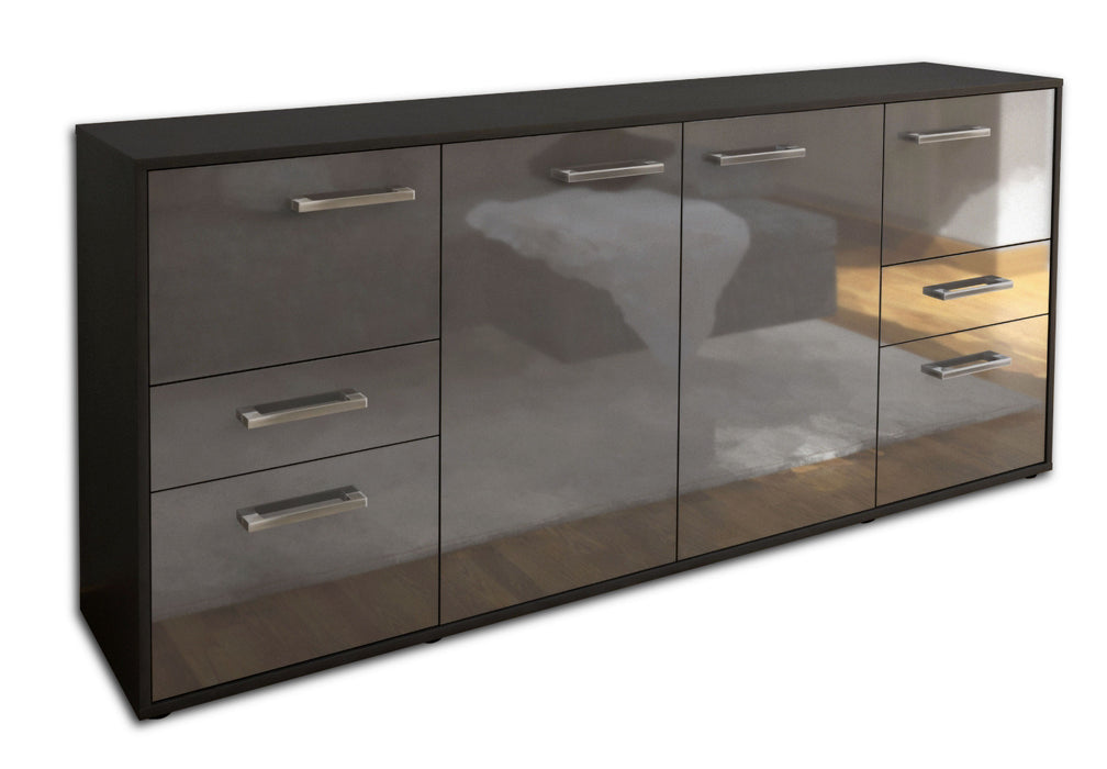 Sideboard Gemma, Grau Seite (180x79x35cm) - Dekati GmbH