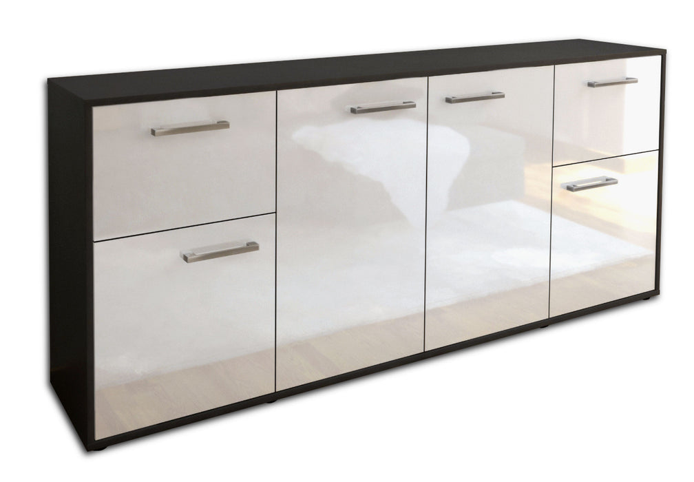 Sideboard Georgina, Weiß Seite (180x79x35cm) - Dekati GmbH