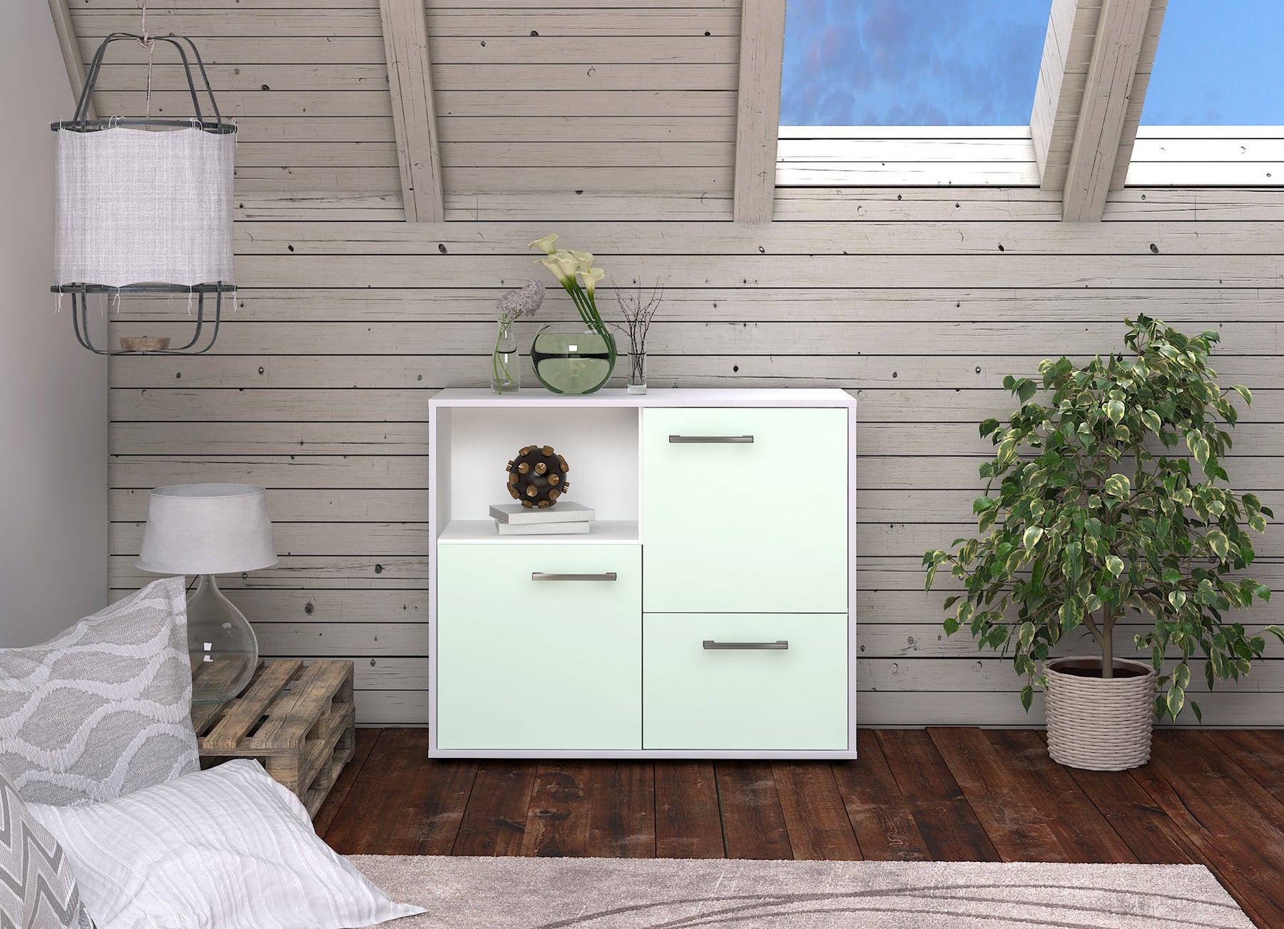 Sideboard Carina, Mint Studio (92x79x35cm) - Dekati GmbH