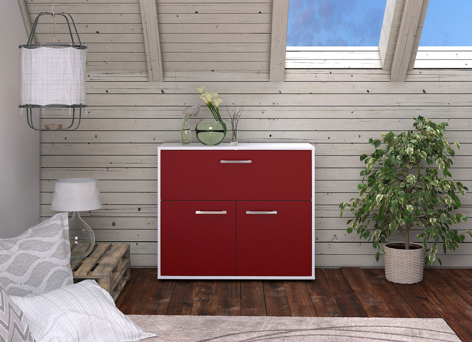 Sideboard Carolin, Rot Studio (92x79x35cm) - Dekati GmbH