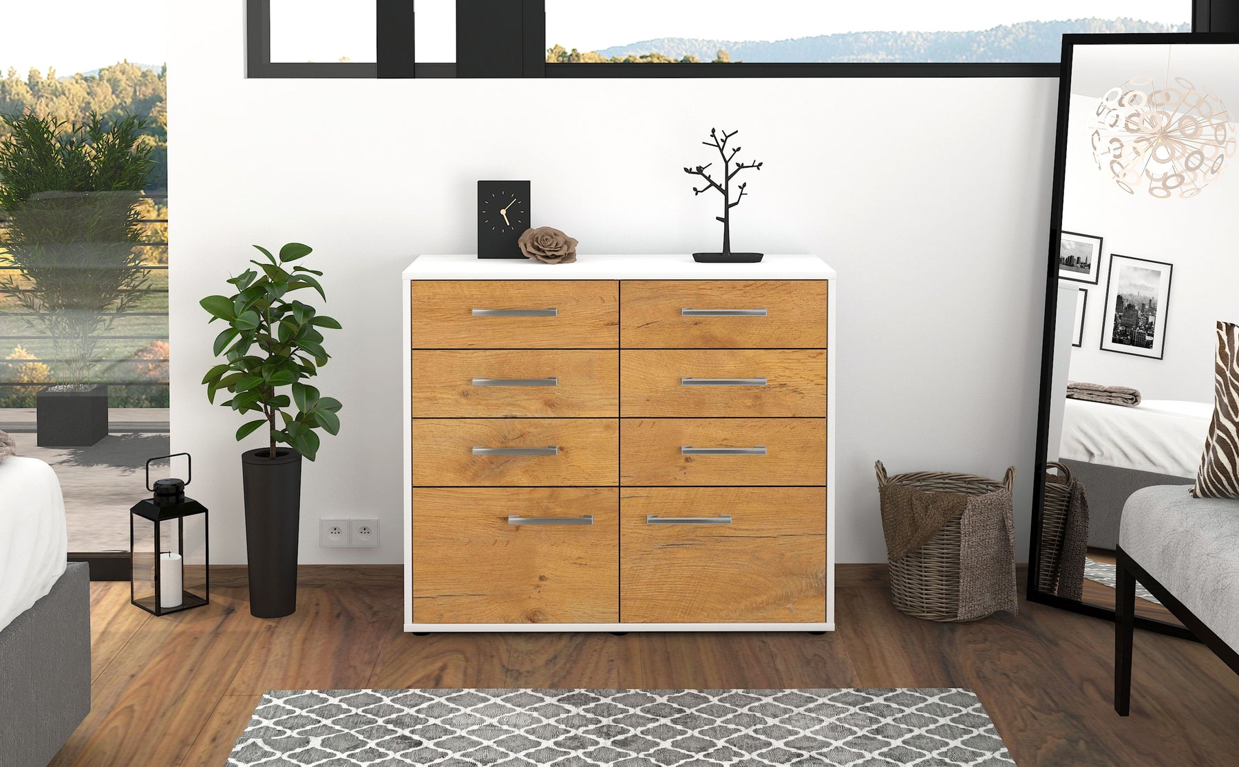 Sideboard Celeste, Eiche Studio (92x79x35cm) - Dekati GmbH