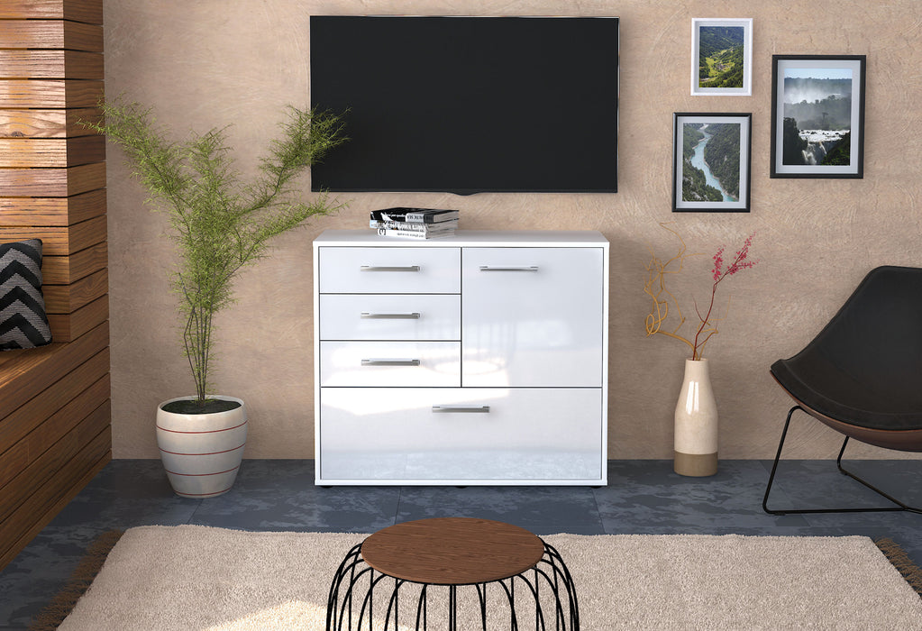 Sideboard Corina, Weiß Studio (92x79x35cm) - Dekati GmbH