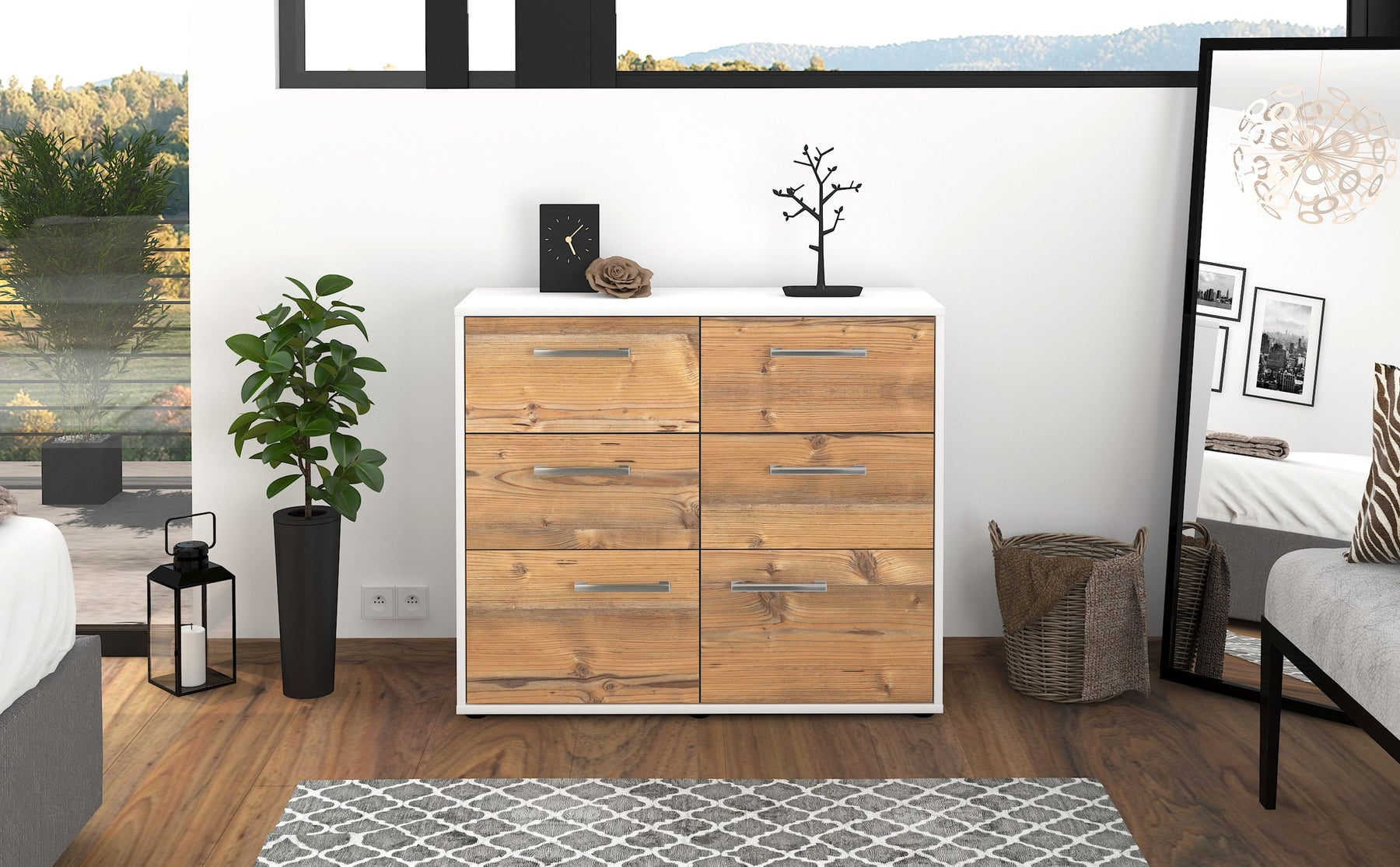 Sideboard Dalida, Pinie Studio (92x79x35cm) - Dekati GmbH