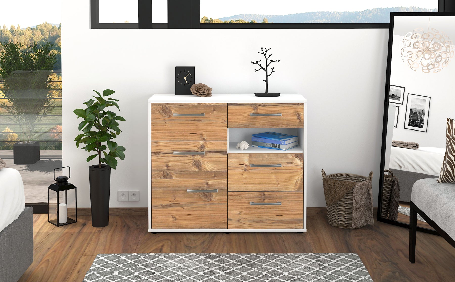 Sideboard Dariella, Pinie Studio (92x79x35cm) - Dekati GmbH