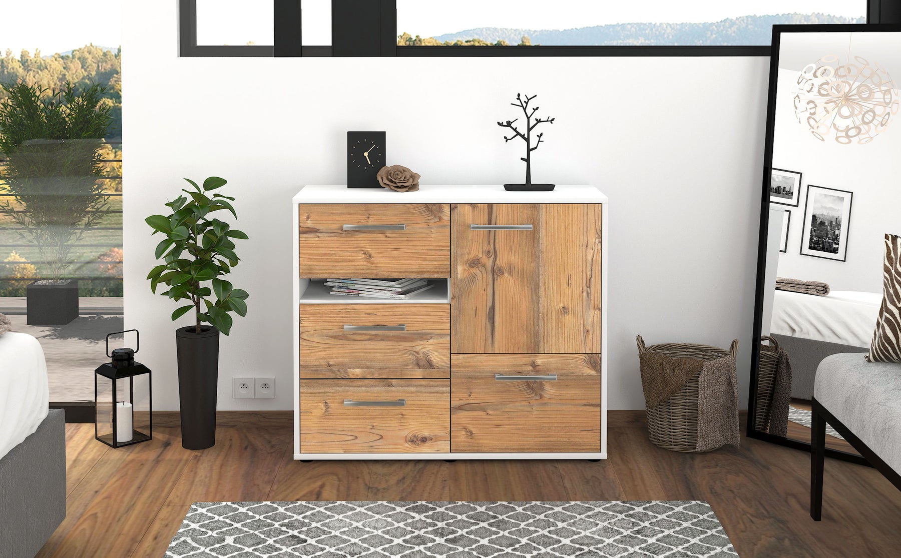 Sideboard Davina, Pinie Studio (92x79x35cm) - Dekati GmbH