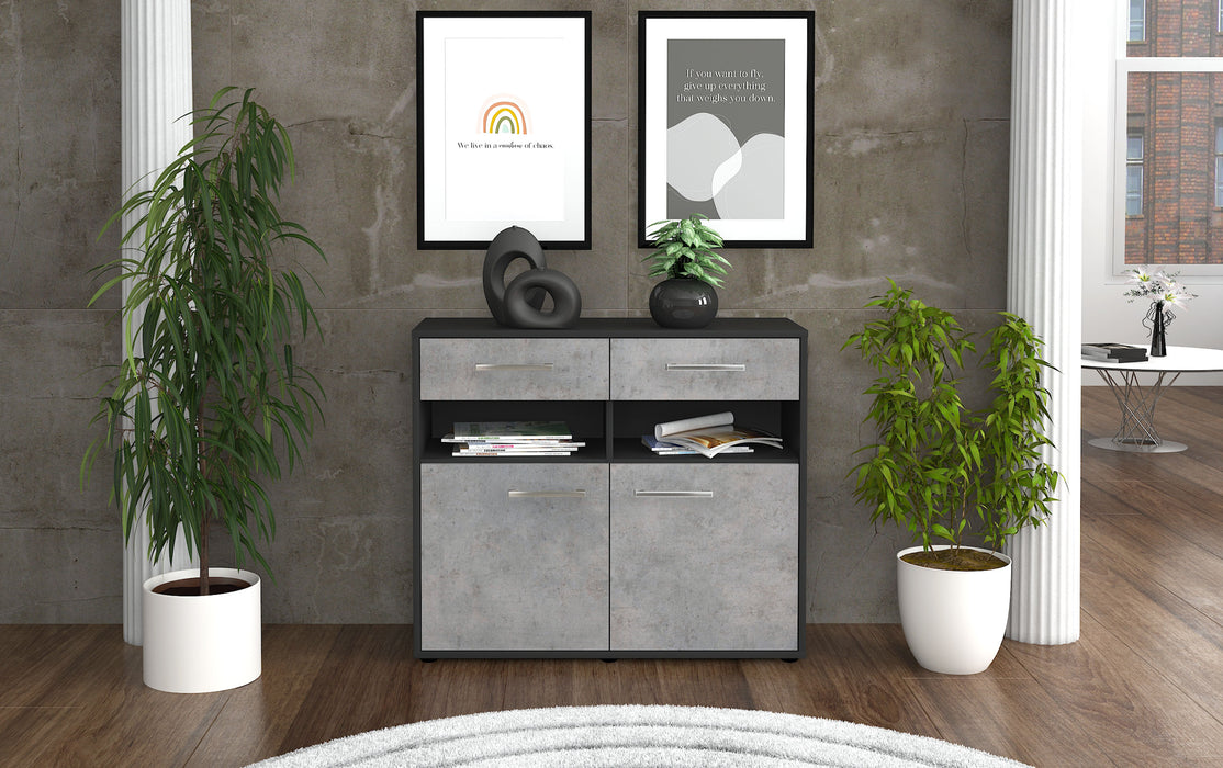 Sideboard Bruna, Beton Studio (92x79x35cm) - Dekati GmbH