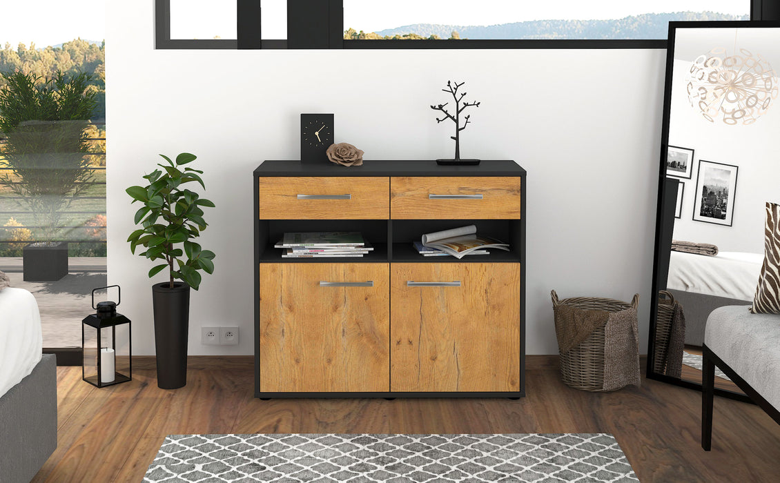 Sideboard Bruna, Eiche Studio (92x79x35cm) - Dekati GmbH