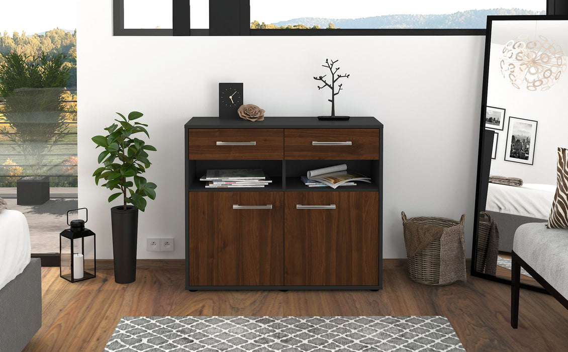 Sideboard Bruna, Walnuss Studio (92x79x35cm) - Dekati GmbH