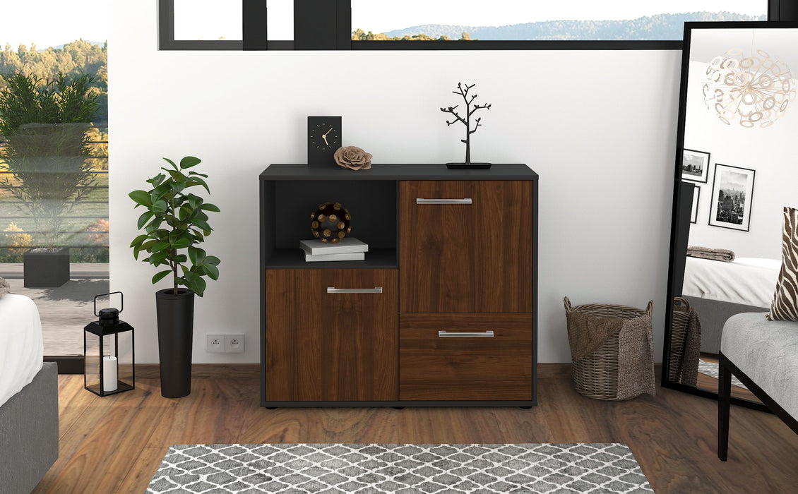 Sideboard Carina, Walnuss Studio (92x79x35cm) - Dekati GmbH