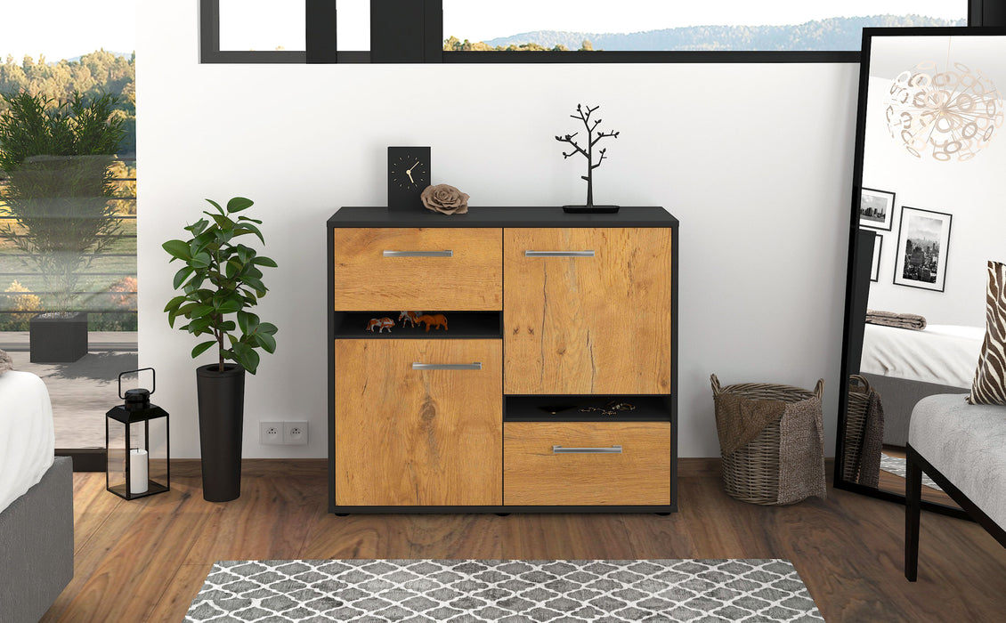 Sideboard Carlotta, Eiche Studio (92x79x35cm) - Dekati GmbH