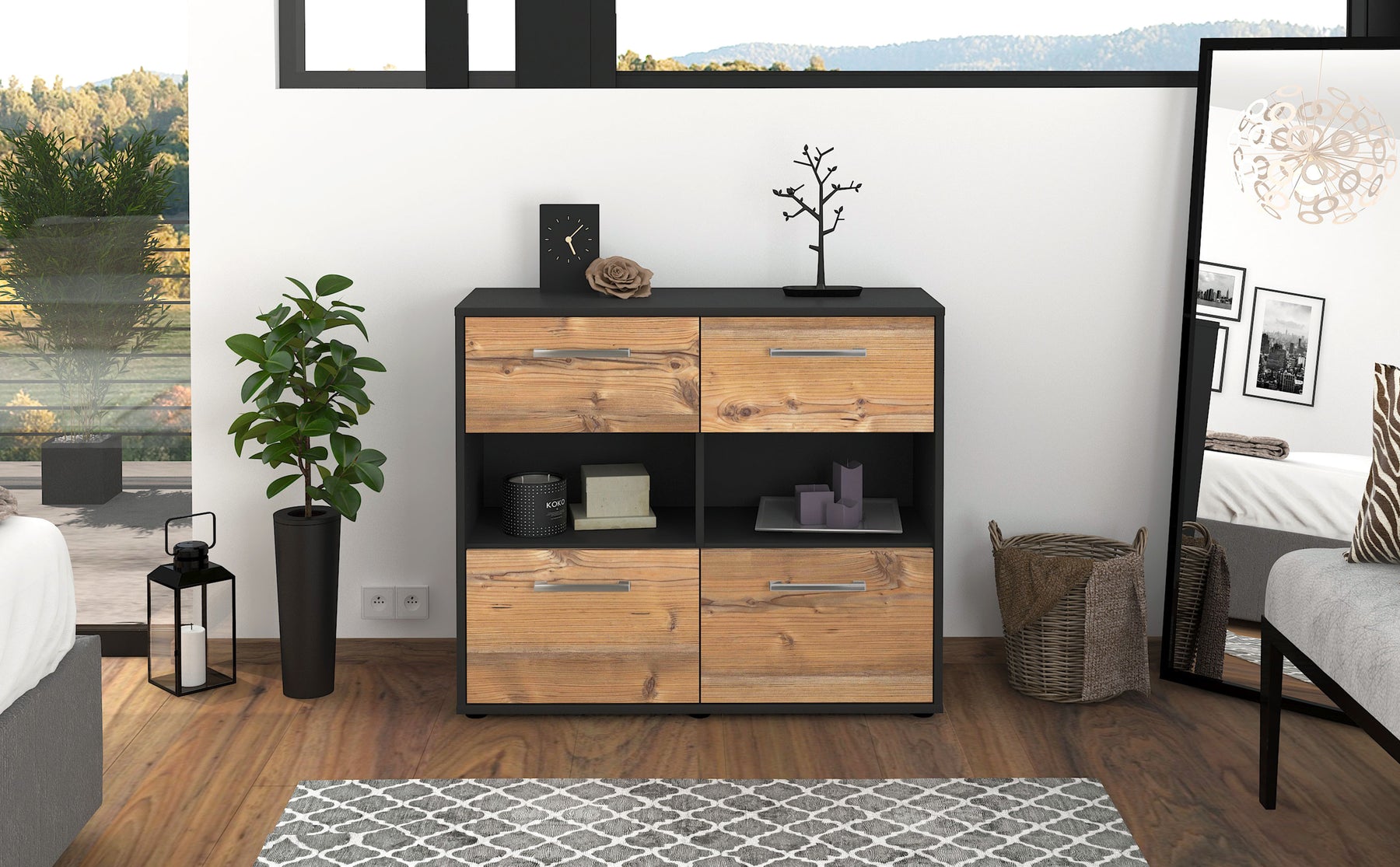 Sideboard Carmen, Pinie Studio (92x79x35cm) - Dekati GmbH