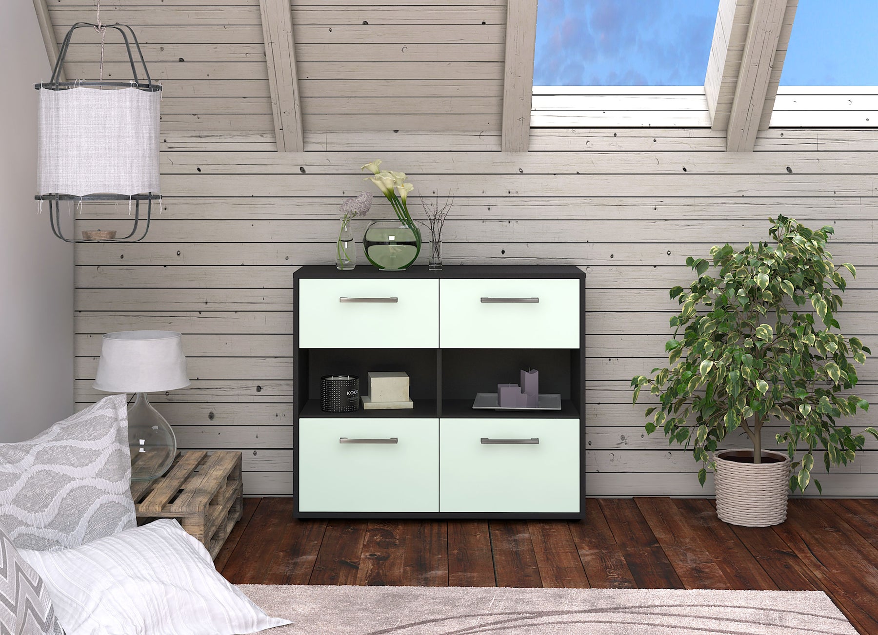 Sideboard Carmen, Mint Studio (92x79x35cm) - Dekati GmbH