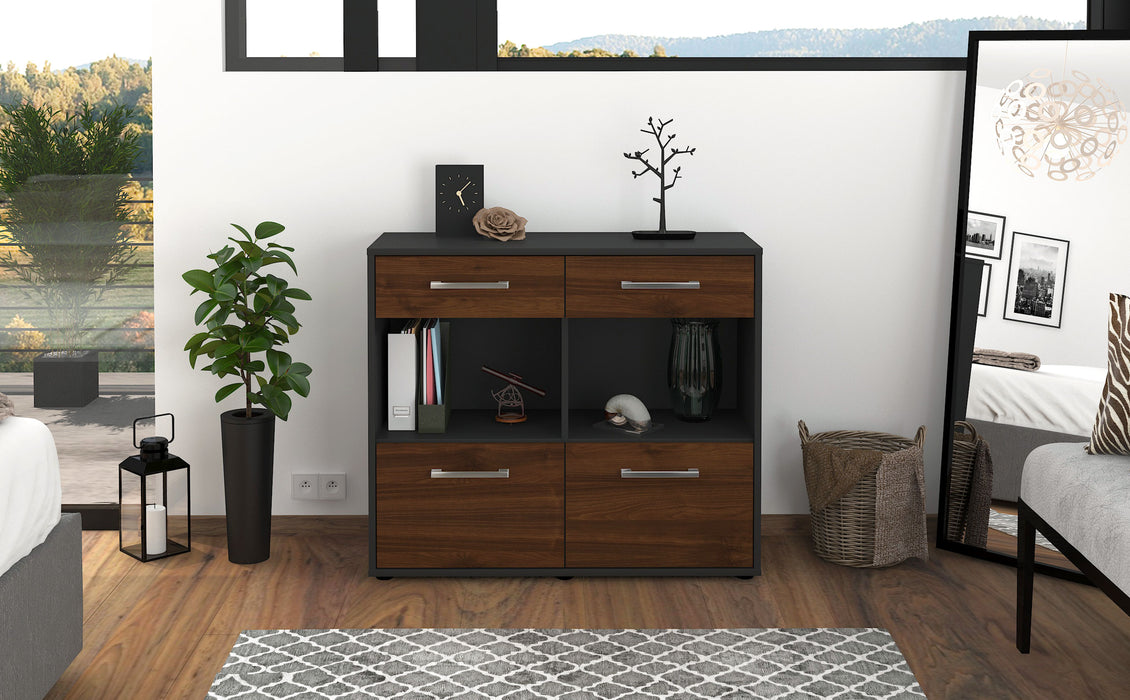 Sideboard Christina, Walnuss Studio (92x79x35cm) - Dekati GmbH