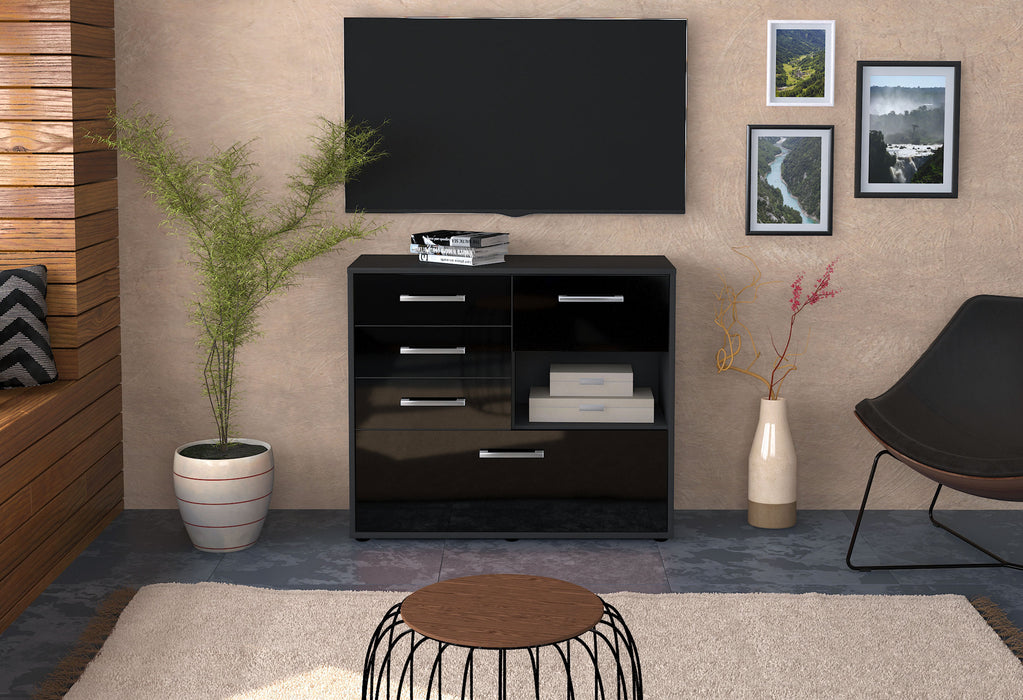 Sideboard Coco, Schwarz Studio (92x79x35cm) - Dekati GmbH