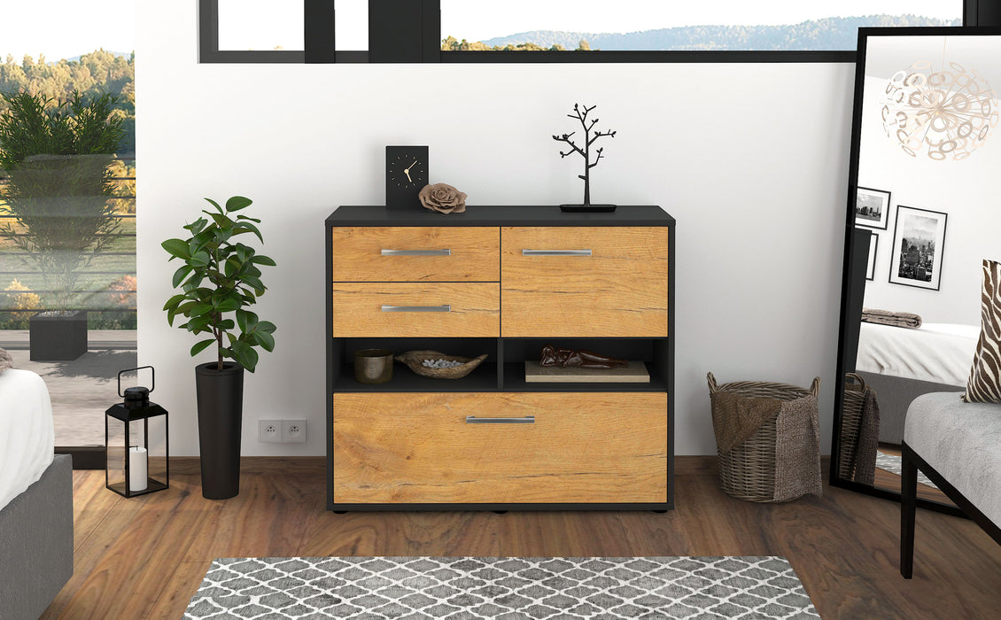 Sideboard Cornelia, Eiche Studio (92x79x35cm) - Dekati GmbH