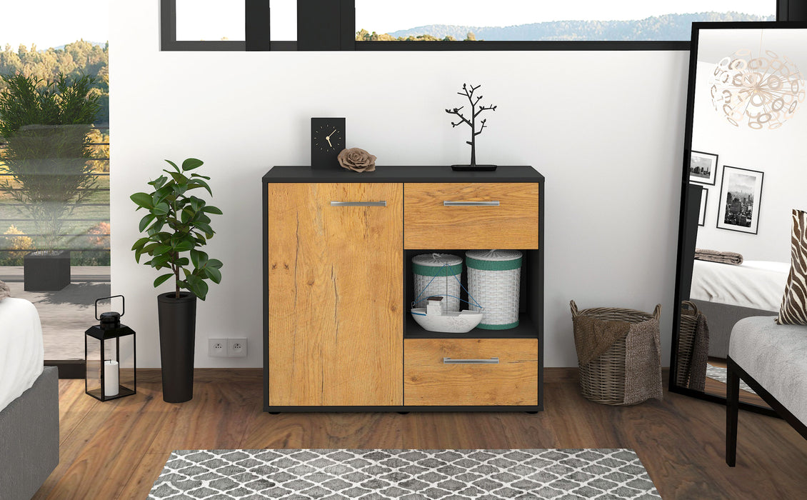 Sideboard Danica, Eiche Studio (92x79x35cm) - Dekati GmbH