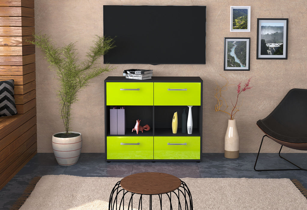 Sideboard Daniela, Grün Studio (92x79x35cm) - Dekati GmbH