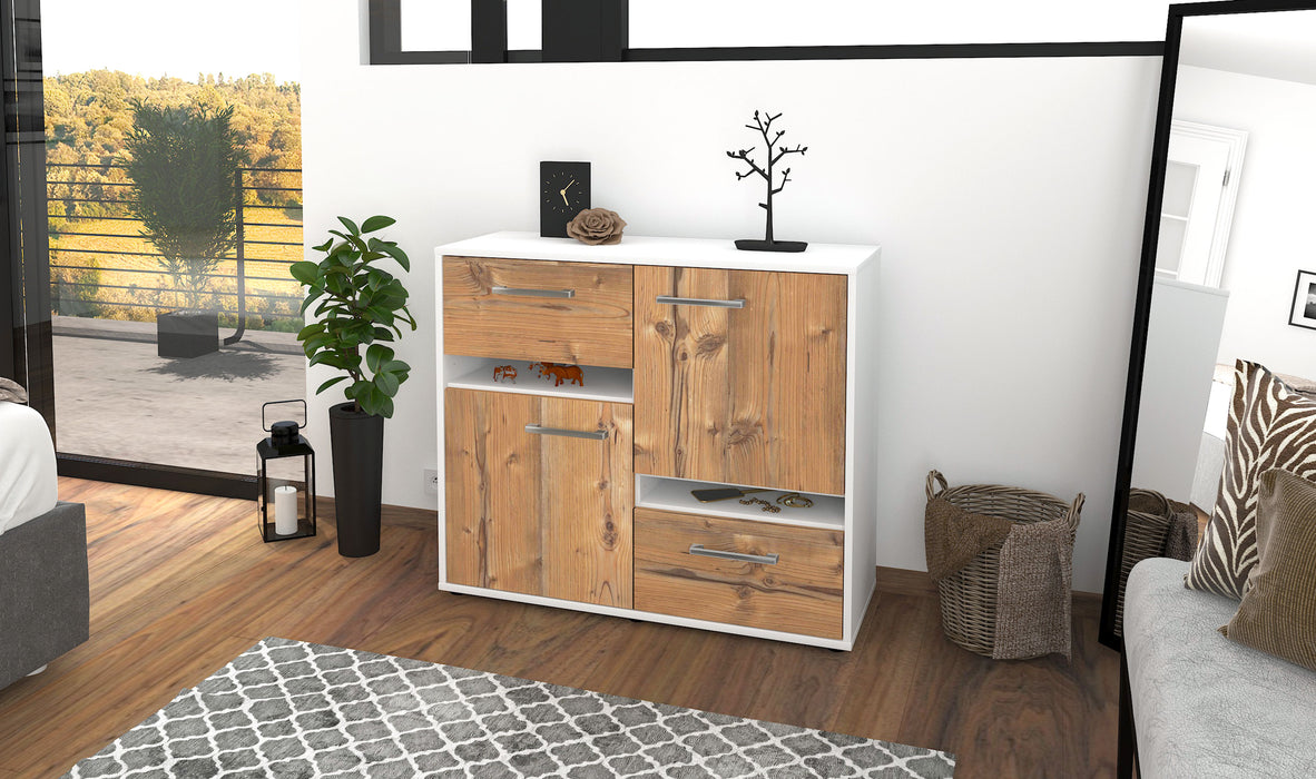 Sideboard Carlotta, Pinie Front (92x79x35cm) - Dekati GmbH