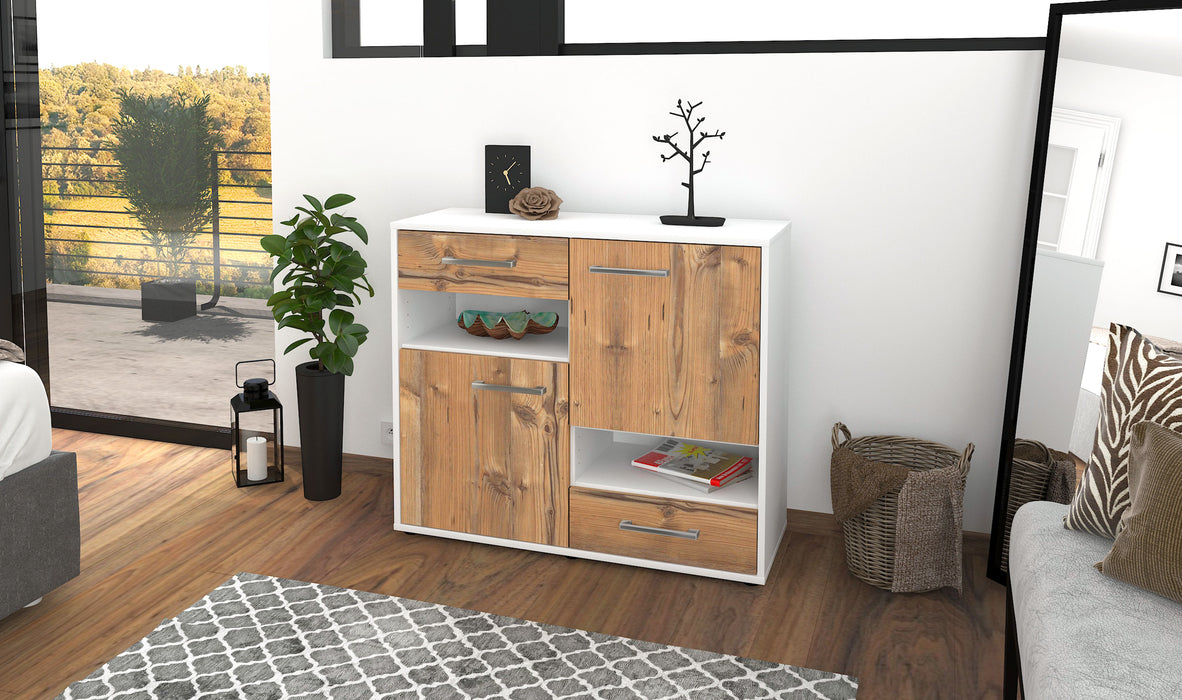 Sideboard Carmelina, Pinie Front (92x79x35cm) - Dekati GmbH