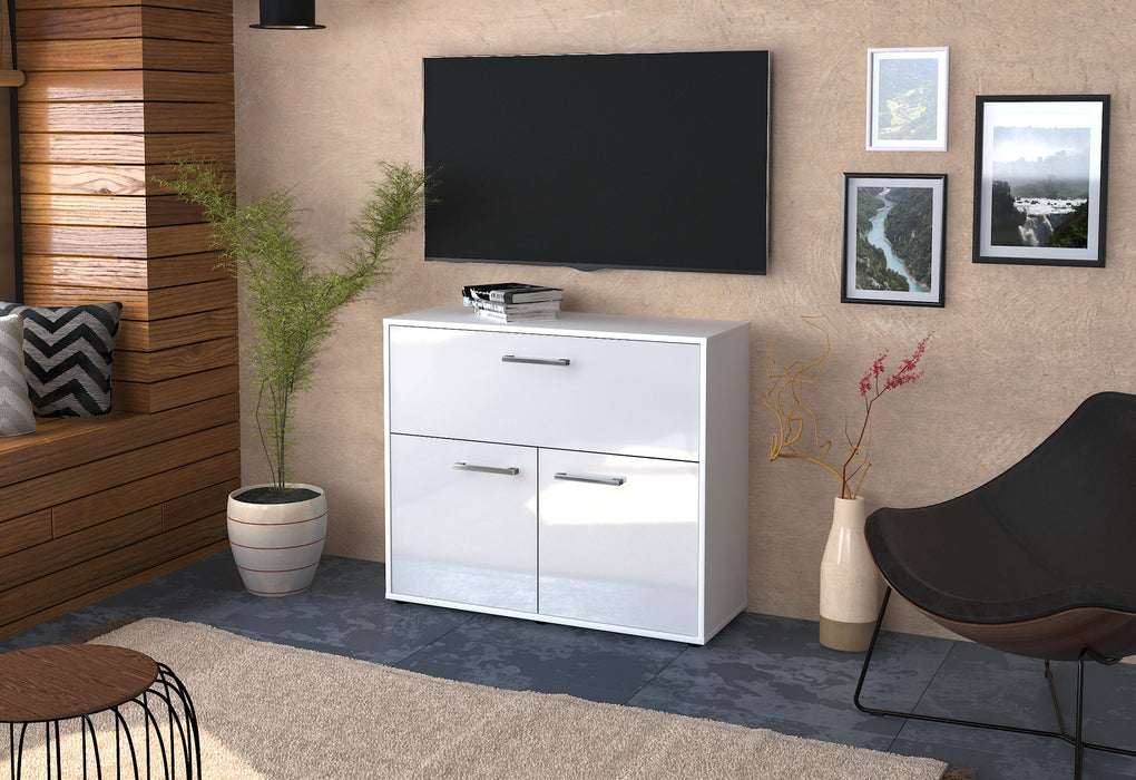 Sideboard Cassandra, Weiß Front (92x79x35cm) - Dekati GmbH