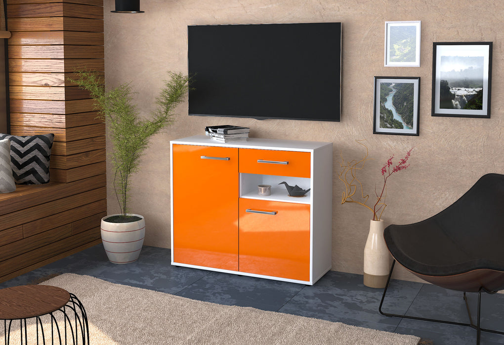 Sideboard Charlotta, Orange Front (92x79x35cm) - Dekati GmbH