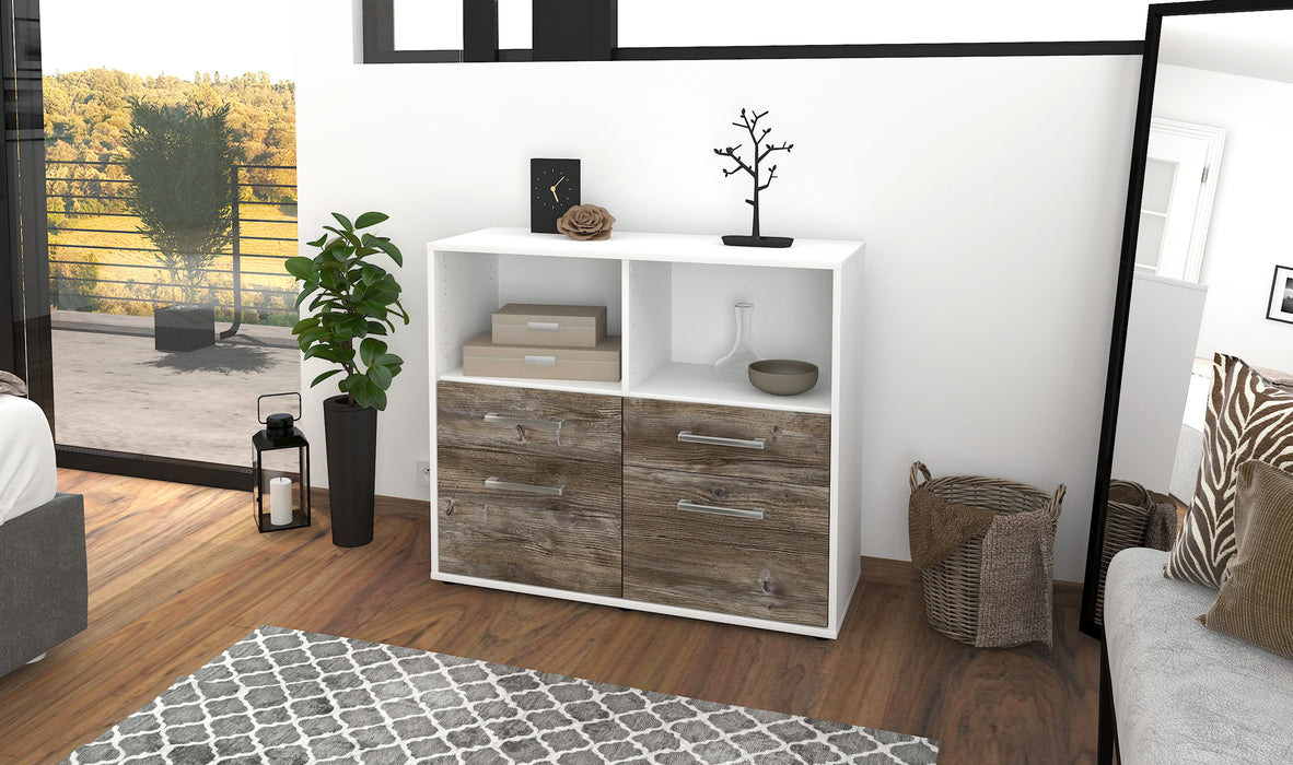 Sideboard Christine, Treibholz Front (92x79x35cm) - Dekati GmbH