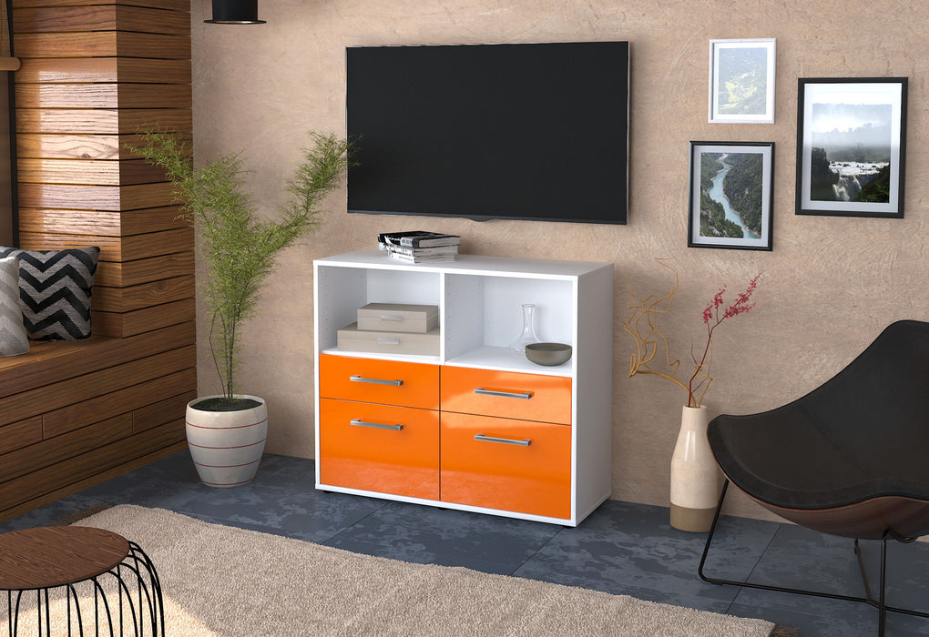 Sideboard Christine, Orange Front (92x79x35cm) - Dekati GmbH