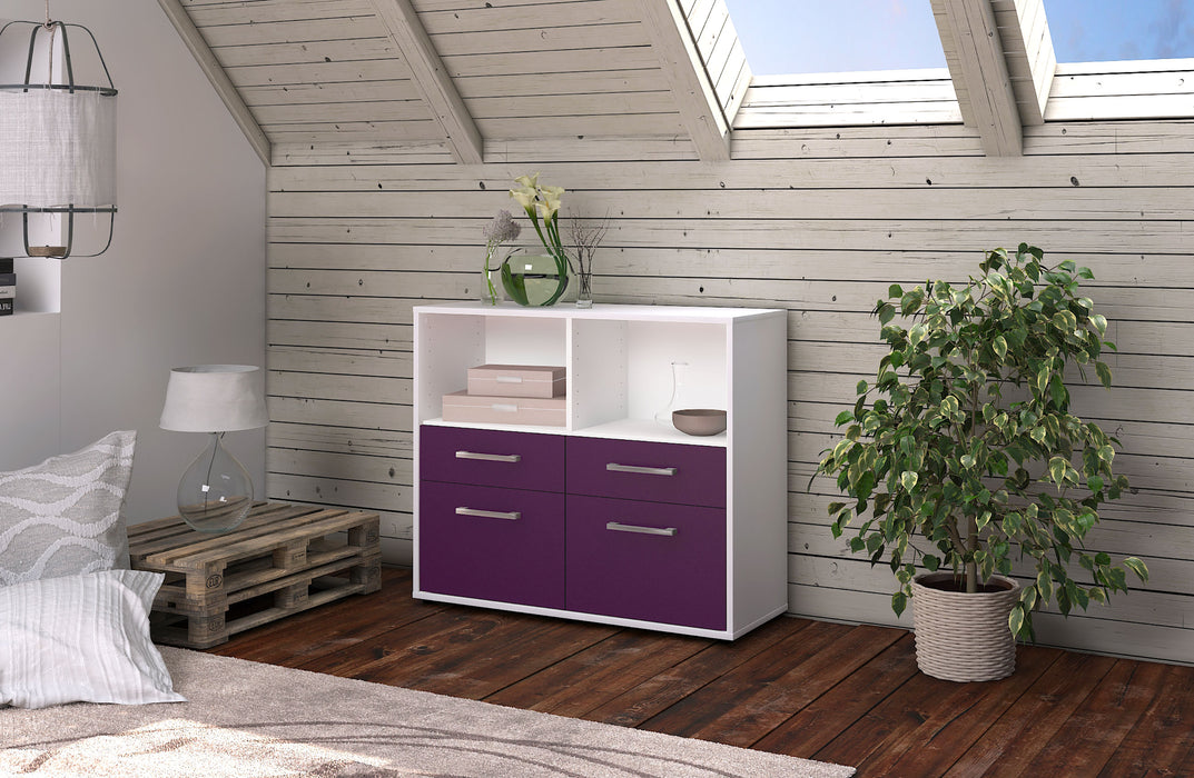 Sideboard Christine, Lila Front (92x79x35cm) - Dekati GmbH