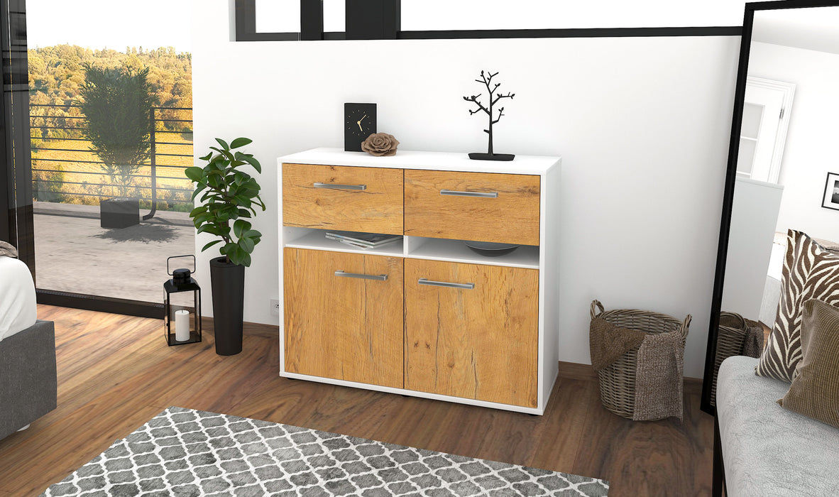 Sideboard Clea, Eiche Front (92x79x35cm) - Dekati GmbH