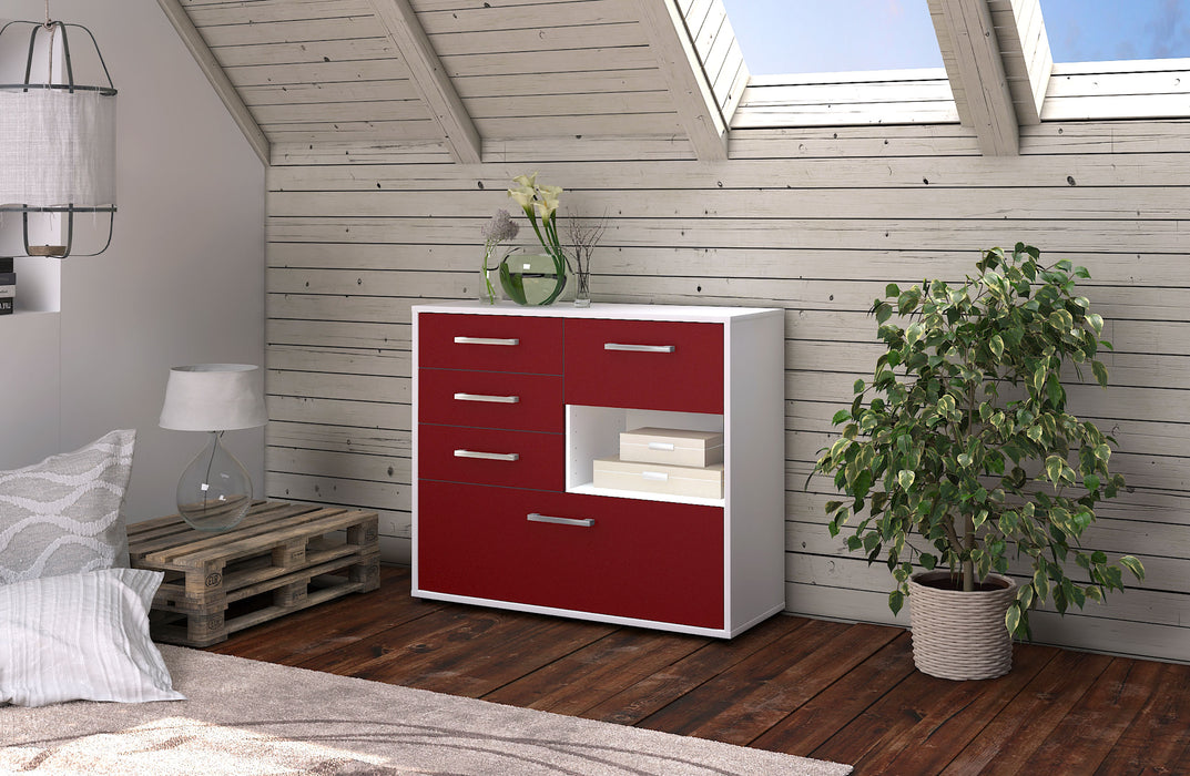 Sideboard Coco, Rot Front (92x79x35cm) - Dekati GmbH