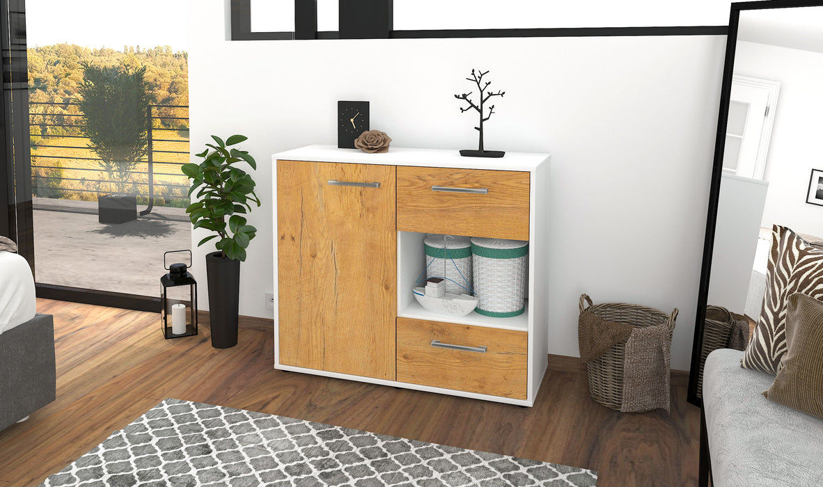 Sideboard Danica, Eiche Front (92x79x35cm) - Dekati GmbH