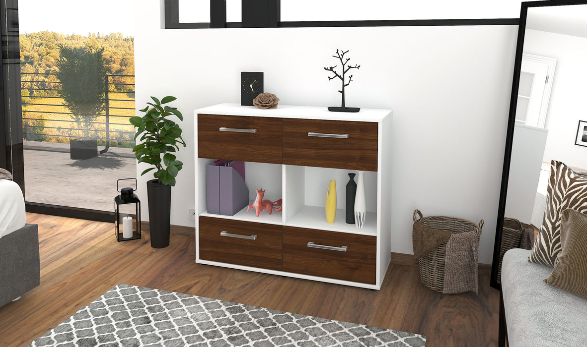 Sideboard Daniela, Walnuss Front (92x79x35cm) - Dekati GmbH