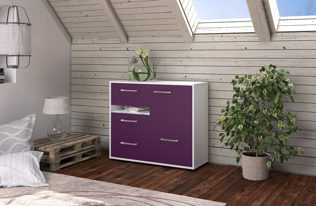 Sideboard Davina, Lila Front (92x79x35cm) - Dekati GmbH