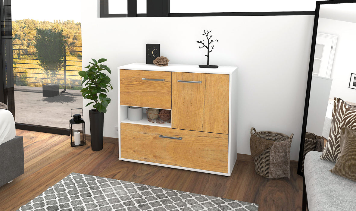 Sideboard Debora, Eiche Front (92x79x35cm) - Dekati GmbH