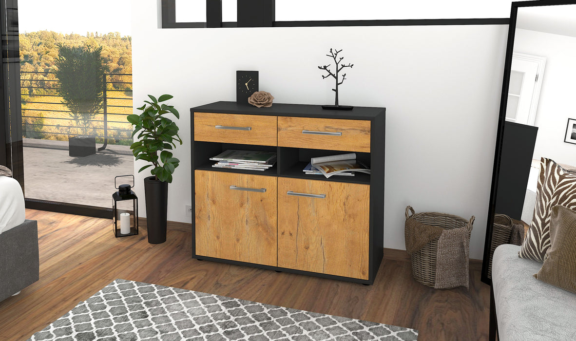 Sideboard Bruna, Eiche Front (92x79x35cm) - Dekati GmbH