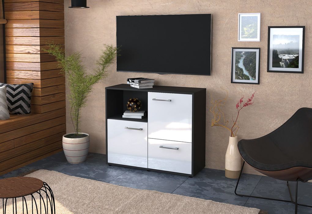 Sideboard Carina, Weiß Front (92x79x35cm) - Dekati GmbH