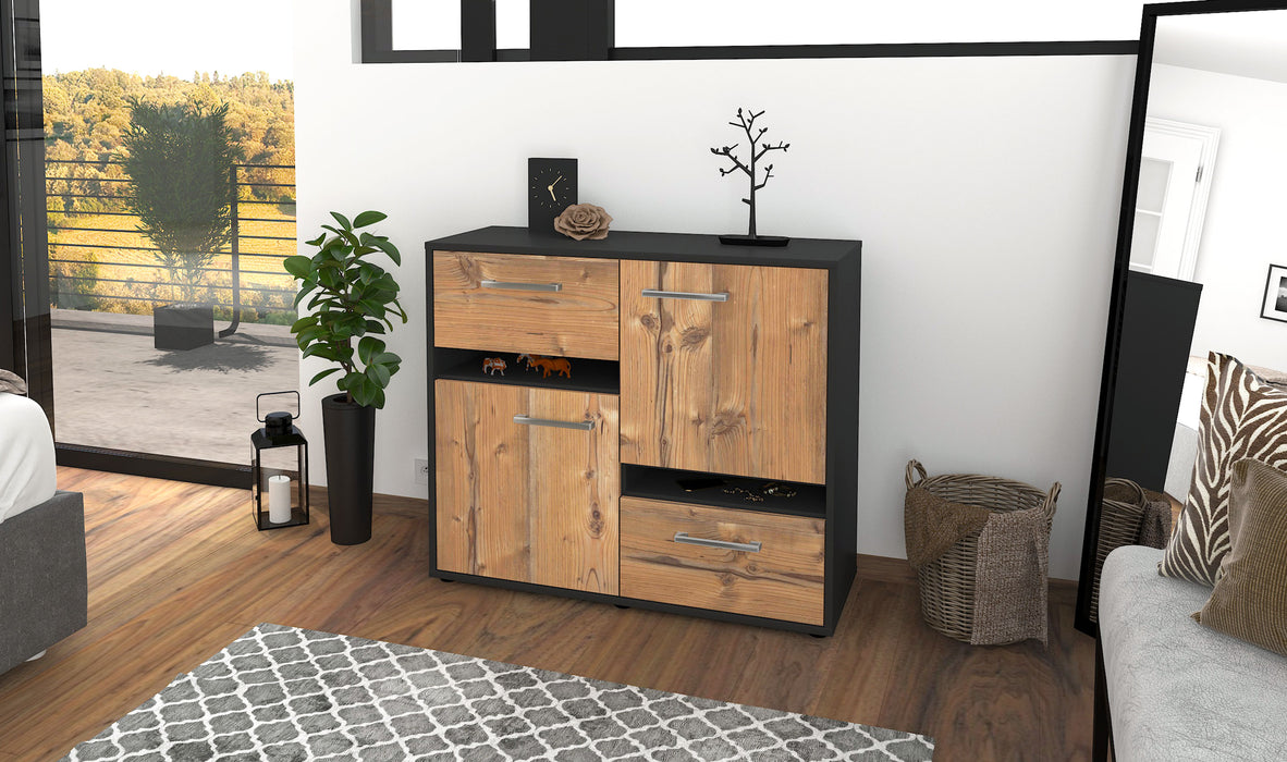 Sideboard Carlotta, Pinie Front (92x79x35cm) - Dekati GmbH