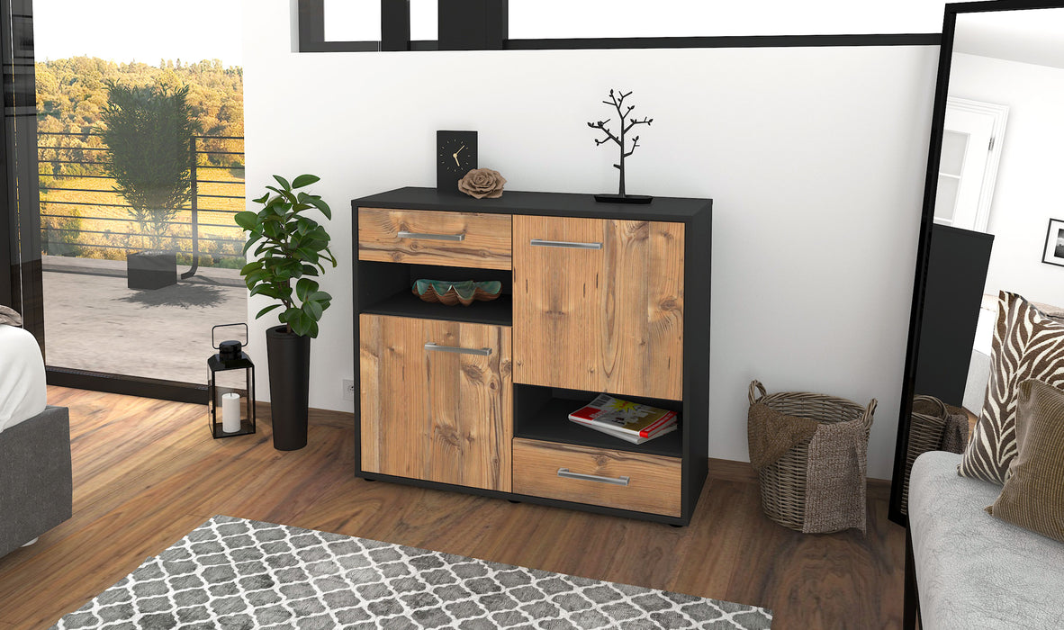 Sideboard Carmelina, Pinie Front (92x79x35cm) - Dekati GmbH