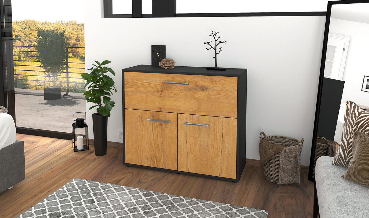 Sideboard Carolin, Eiche Front (92x79x35cm) - Dekati GmbH