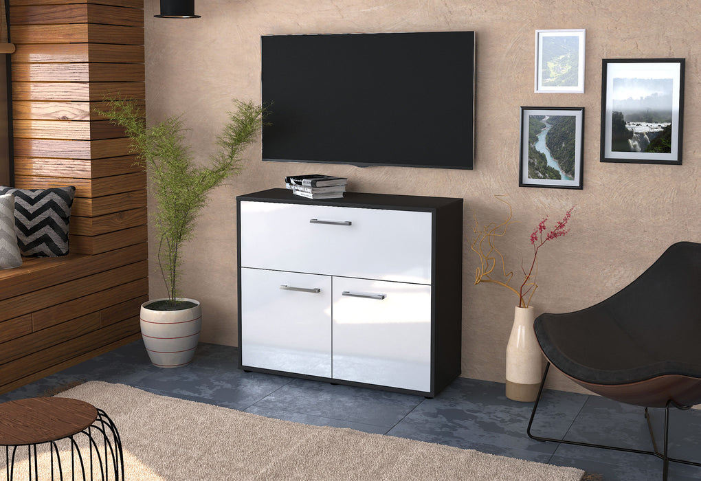 Sideboard Cassandra, Weiß Front (92x79x35cm) - Dekati GmbH