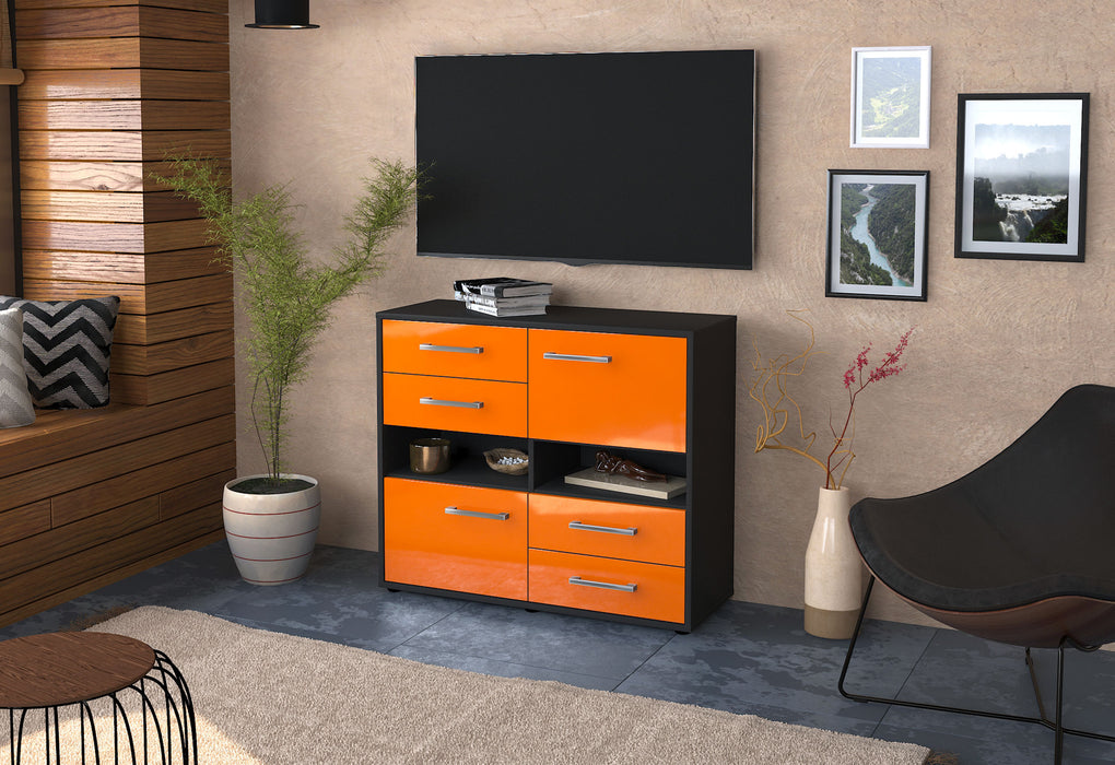 Sideboard Claudia, Orange Front (92x79x35cm) - Dekati GmbH