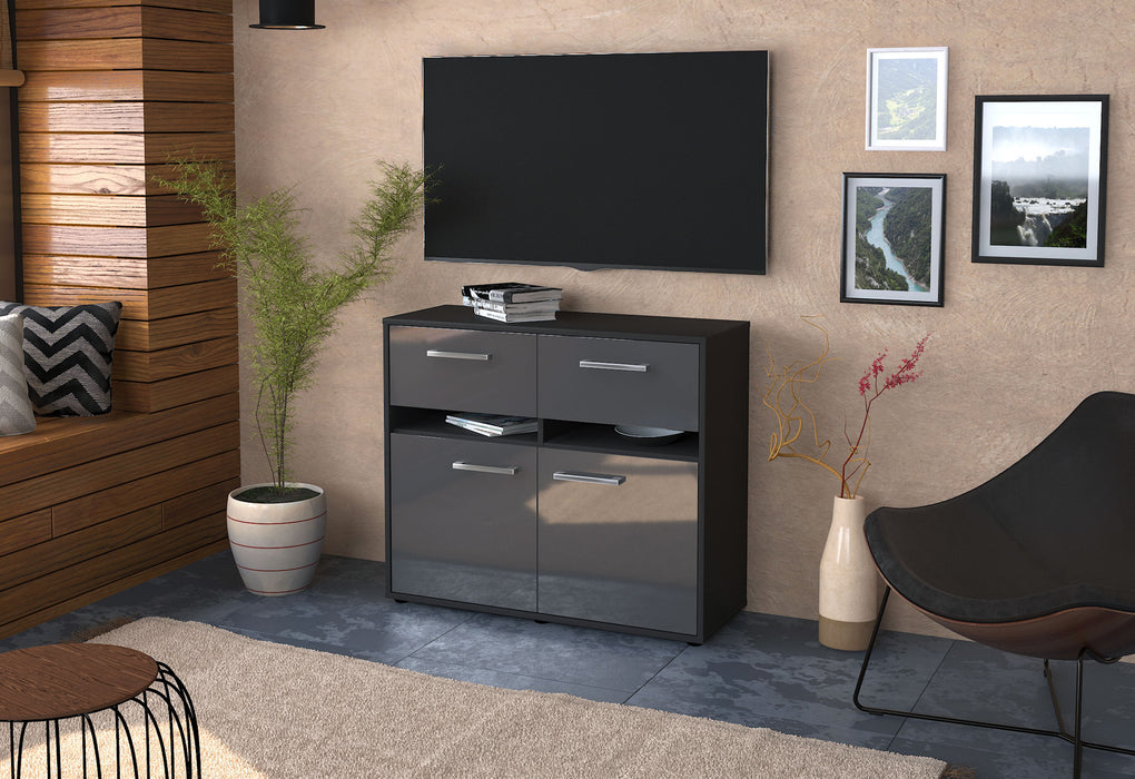 Sideboard Clea, Grau Front (92x79x35cm) - Dekati GmbH