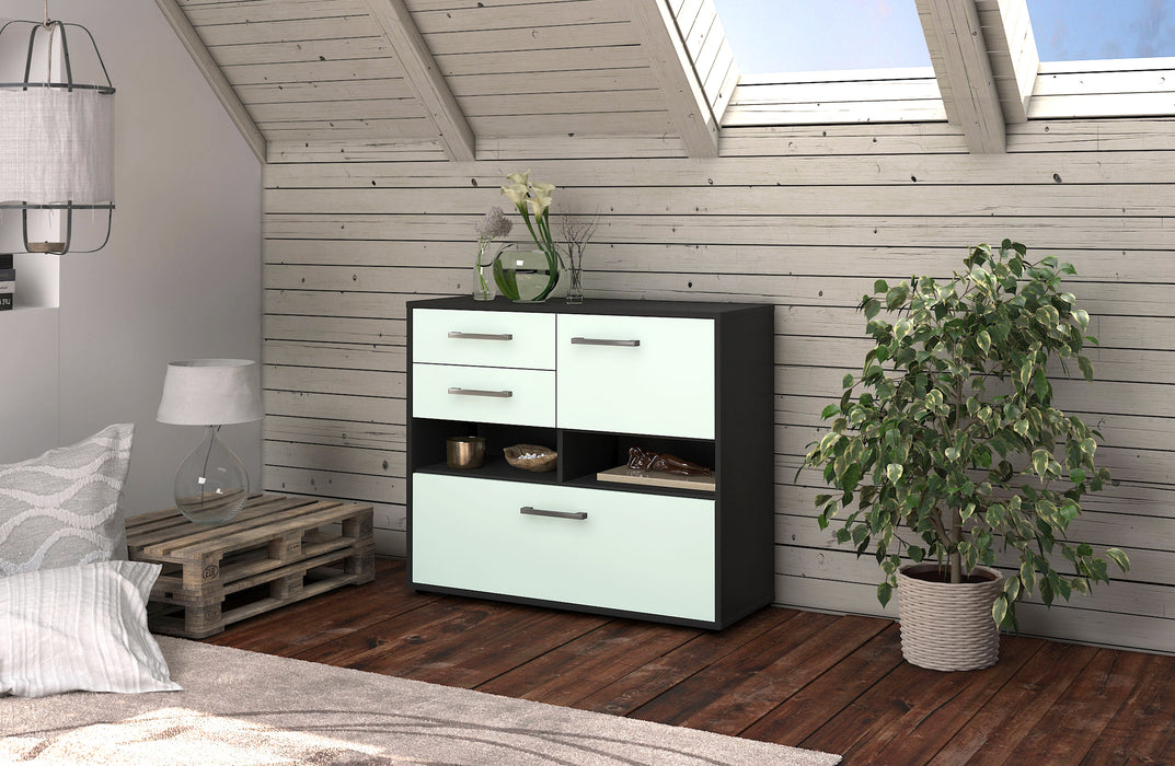 Sideboard Cornelia, Mint Front (92x79x35cm) - Dekati GmbH