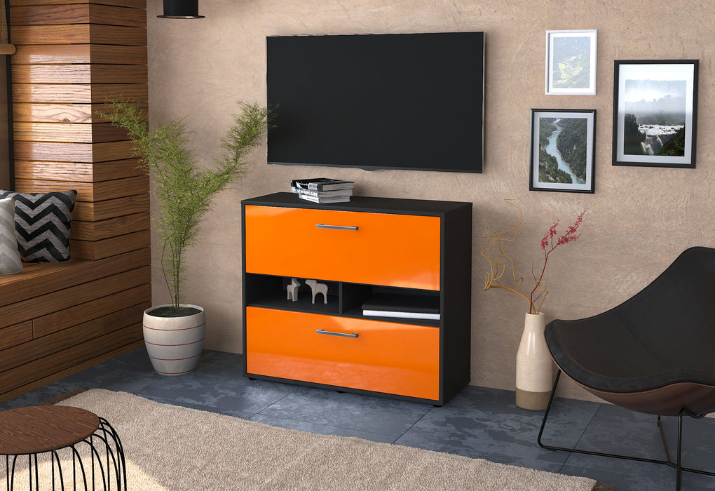 Sideboard Dalia, Orange Front (92x79x35cm) - Dekati GmbH