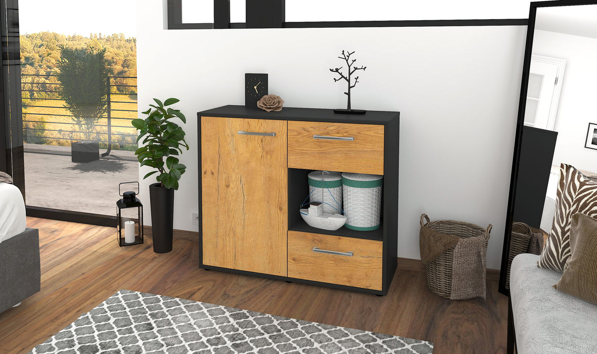 Sideboard Danica, Eiche Front (92x79x35cm) - Dekati GmbH