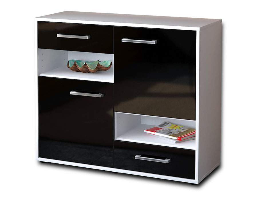 Sideboard Carmelina, Schwarz Seite ( 92x79x35cm) - Dekati GmbH