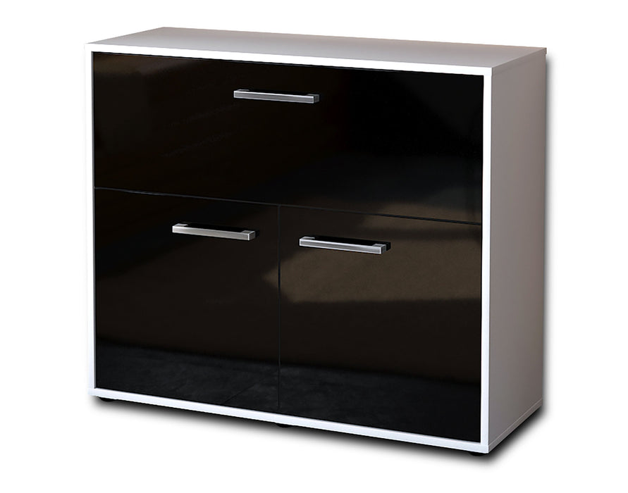 Sideboard Carolin, Schwarz Seite ( 92x79x35cm) - Dekati GmbH