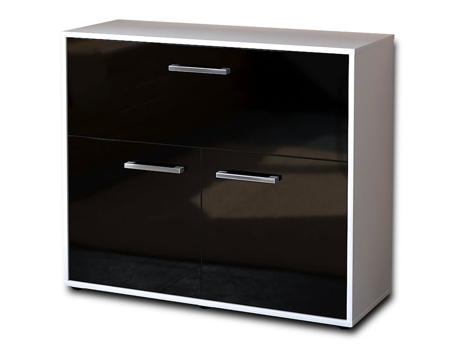 Sideboard Cassandra, Schwarz Seite ( 92x79x35cm) - Dekati GmbH