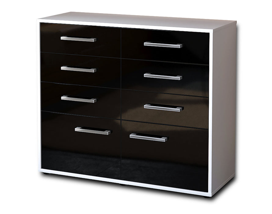 Sideboard Celeste, Schwarz Seite ( 92x79x35cm) - Dekati GmbH